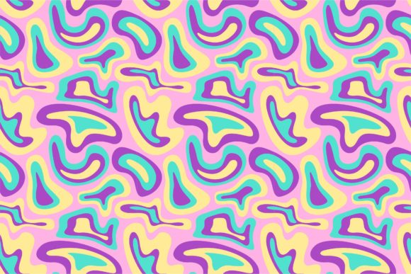 Abstract Liquid Colorful Seamless Pattern: A Versatile Design Solution for Modern Applications