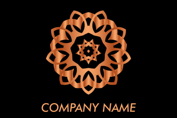 Abstract Logo Ornament Rose Gold Color: A Versatile Design Element for Modern Applications