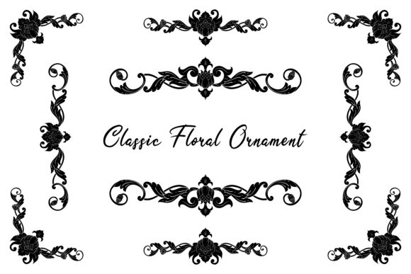 Classic Vintage Wedding Vector Ornament: Enhancing Design Workflows with Timeless Decorative Elements