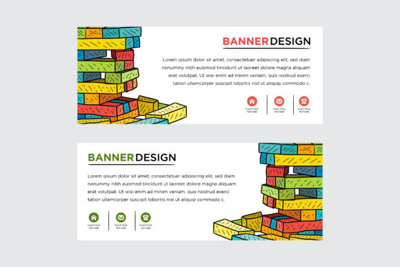 Colorful Brick Horizontal Design