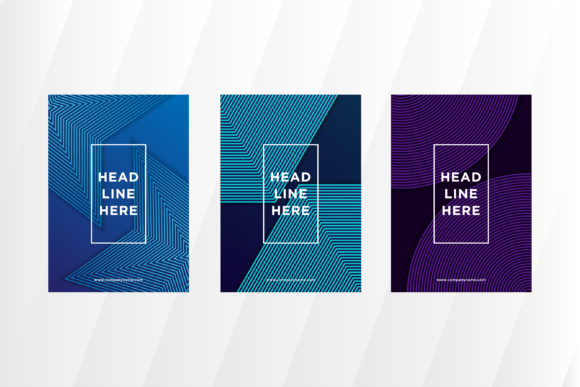 Cover Blend Line Blue Vertical: A Modern Design Template for Creative Projects
