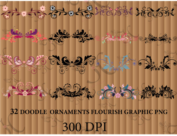 Doodle Ornamental Flourishes Bundle: A Creative Tool for Designers and Creators