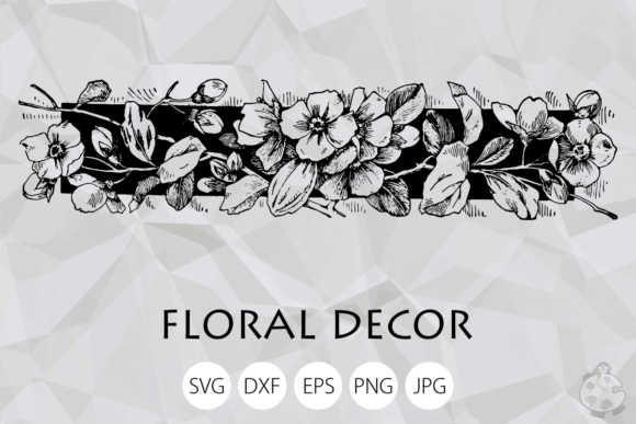 Floral Decor Design Element Cut File: Strategic Use for Creative and Business Applications