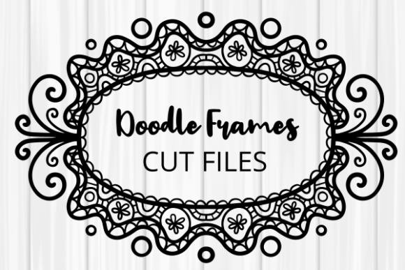 Folk Art Doodle Border Frames Cut Files – A Creative Resource for Designers and Crafters