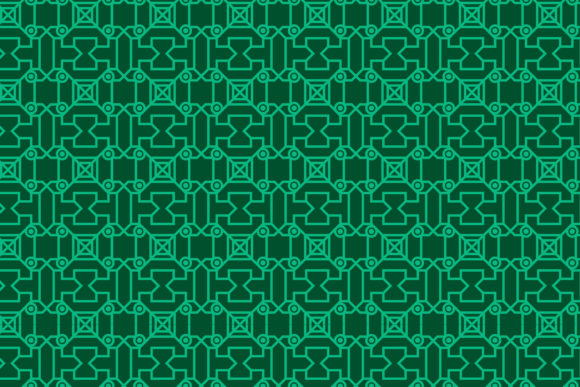 Geometric Green Pattern