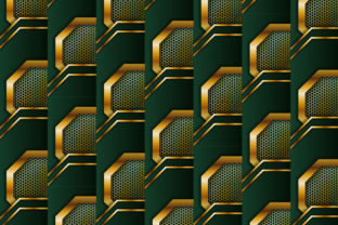 Green Gold Geometric Pattern Background: A Modern Design Element for Various Applications