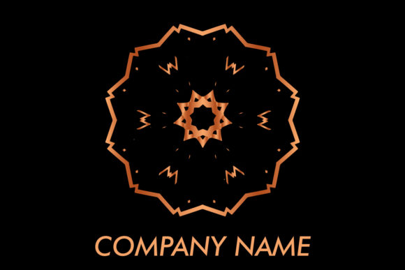 Logo Ornament Rose Gold Vector for Versatile Design Needs