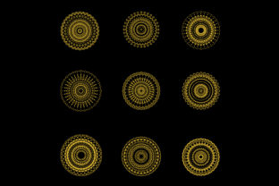 Mandala 09: A Golden Design Asset for Modern Creativity