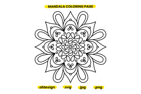 Mandala Coloring Page Design 05