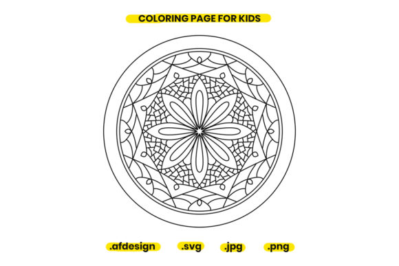Mandala Coloring Page Design 29: A Versatile Digital Art Resource