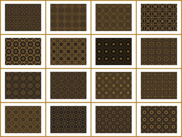 Pattern Gold Bundles 16 Abstract