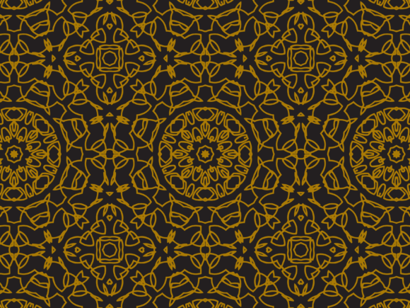 Pattern Gold Square Collecting Motive