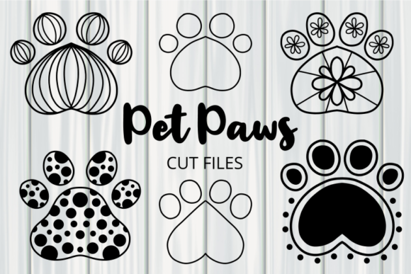 Pretty Pet Paw Prints Cut Files: A Versatile Design Resource for Creative Professionals
