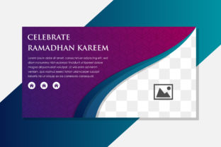 Purple Blue Horizontal Banner Islamic: A Versatile Design for Celebrations and Creativity