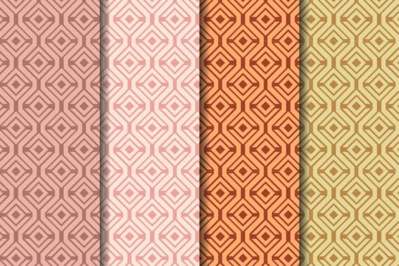 Square Geometric Pattern Pastel Color