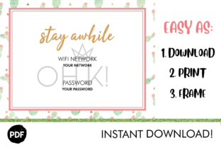 Stay Awhile Wifi Info Decor Guide