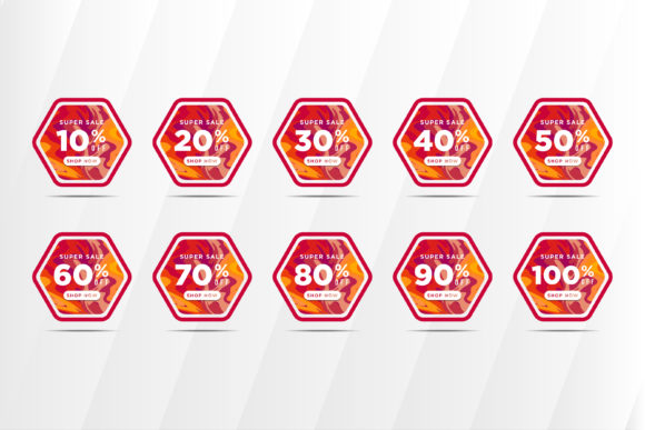 Super Sale Marble Element Hexagon: A Versatile Design Asset for Promotional Creativity