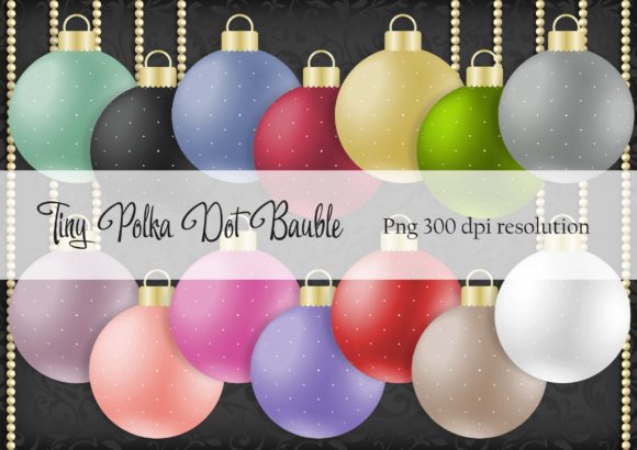 Tiny Polka Dot Christmas Bauble Font