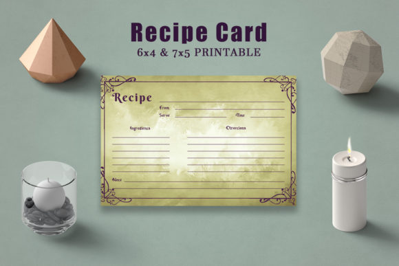 Vintage Recipe Card Template: A Timeless Tool for Organizing Culinary Creations