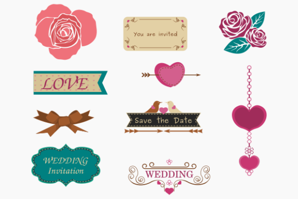 Wedding Ornaments Icons Set: A Versatile Tool for Designers and Creators
