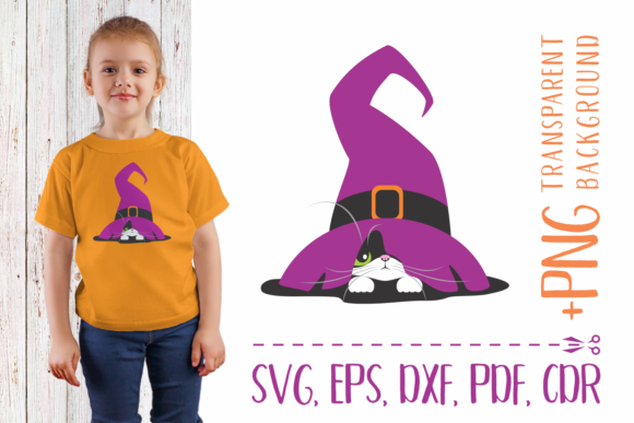 Witch’s Hat and Black Cat: A Versatile Design for Creative Projects