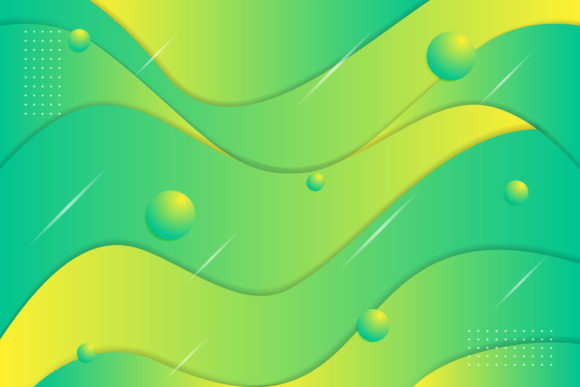 Yellow Green Paper Cut Background Design